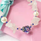 Rose Quartz Crystal and Pearl Bracelet by Lapanda Designs - Parade Handmade