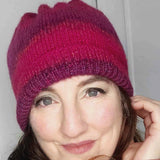 Luxury Pink and Purple Wooly Hat, 60% Wool, Seamless, by Shoreline - Parade Handmade