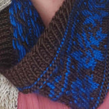 Vibrant and Very Soft Neck Warmer, hand knitted, 60% Wool, by Shoreline - Parade Handmade