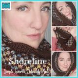 Exquisitely Soft Infinity Scarf Handmade with 60% Wool in Brown and Multicolour Detail, by Shoreline - Parade Handmade