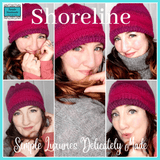 Luxury Pink and Purple Wooly Hat, 60% Wool, Seamless, by Shoreline - Parade Handmade