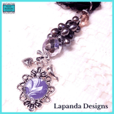 Steampunk Floral and Pearl Pendant with Crystal and Wire Detail by Lapanda Designs - Parade Handmade