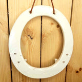 Cute Dog Iron Horseshoe Key Rack, Bar Style, 16 x 14.5cm, by Liffey Forge - Parade Handmade