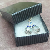 Antique Style Crystal & Faceted Glass Drop Earrings, By Lapanda Designs - Parade Handmade