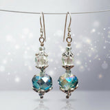 Antique Style Crystal & Glass Drop Earrings, By Lapanda Designs - Parade Handmade