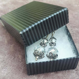 Antique Style Crystal & Glass Drop Earrings, By Lapanda Designs - Parade Handmade