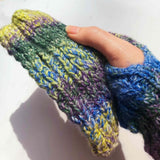 Aran Style Wrist Warmers in Multicolour - XS - by Bridie Murray Ireland