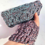 Aran Style Wrist Warmers in Multicolour - Small - by Bridie Murray Ireland