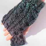Aran Style Wrist Warmers in Multicolour - Small - by Bridie Murray Co Mayo