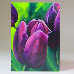 Art Card, 'Black Tulip', by Nuala Brett-King