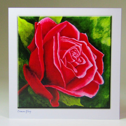 Art Card, 'Crimson Glory', by Nuala Brett-King - Parade Handmade