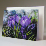 Art Card, 'Crocuses', from the original, by Nuala Brett-King, Artist - Parade Handmade