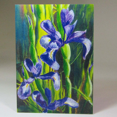 Art Card, 'Irises', by Nuala Brett-King - Parade Handmade