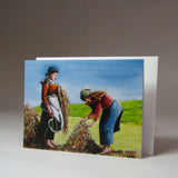 Art Card, 'Jobs for the Girls', Stacking the Flax, Achill Island, circa 1890, by Noreen Sadler - Parade Handmade