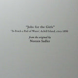 Art Card, 'Jobs for the Girls', 'To Fetch a Pail of Water', Achill Island, by Noreen Sadler - Parade Handmade