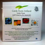 Art Cards Garden Flower Gift Pack Of 4, By Jane Dunn - Parade Handmade