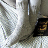 Beige Handknitted Socks For Ladies, By Jo's Knits - Parade Handmade