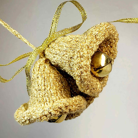 Bells Christmas Decoration in Gold, By Ditsy Designs - Parade Handmade