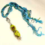 Big Zingy Summer Pendant in Double Lime Green by Lapanda Designs - Parade Handmade