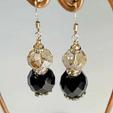 Black Crystal Earrings, By Lapanda Designs. Parade-Handmade