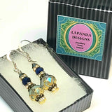 Blue Crystal Earrings - Vintage Affair - by Lapanda Designs - Parade Handmade Newport Co Mayo