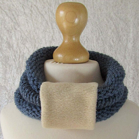 Blue Kids Scarf With Removable Cuff, By JaDa Crafts Ireland - Parade Handmade
