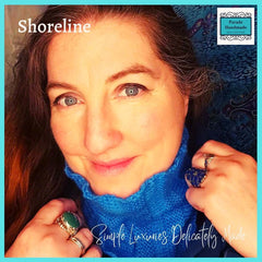 Blue Ribbed Headband Come Neck Warmer By Shoreline
