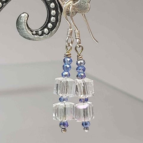 Blue and Clear Crystal, By Lapanda Designs - Parade Handmade Ireland