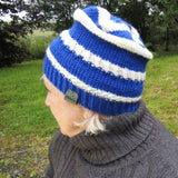 Blue and White Striped Hat, By Shoreline - Parade Handmade