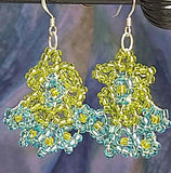 Boho Earrings in Green and Blue by Lapanda Designs - Parade Handmade
