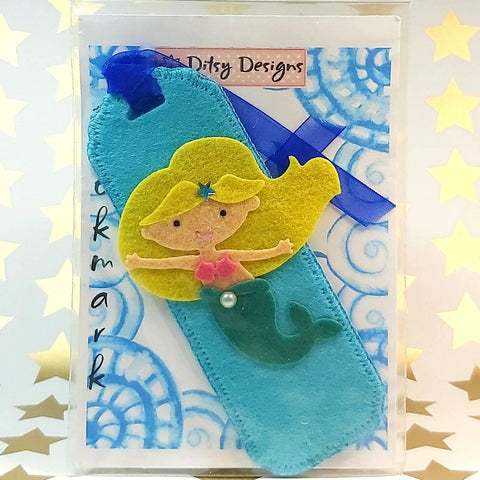 Bookmark, Blonde Mermaid, By Ditsy Designs. Parade-Handmade