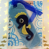 Little Seahorse Bookmark, By Ditsy Designs. Parade-Handmade