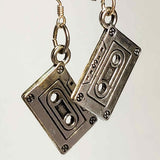 Cassette Charm Earrings in Silver by Lapanda Designs - Parade Handmade Newport Co Mayo