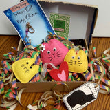 Cat Bookmark Gift Set - 4 Varied Cat Themed Gifts in a Recycled Box - Parade Handmade