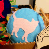 Felt Cat Bookmark - Dog and Cat Fridge Magnets and Dog Bag Charm by Ditsy Designs - Parade Handmade