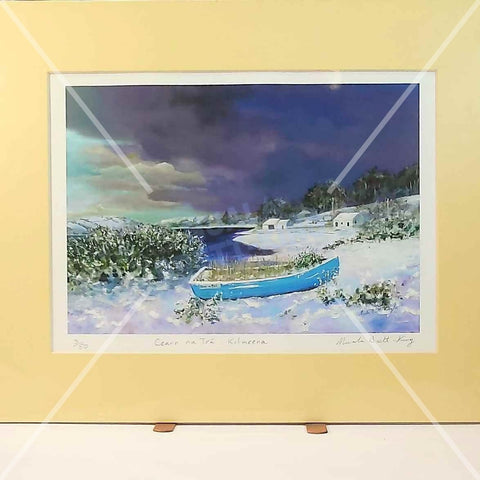 Ceann Na Trá, Kilmeena, Mounted 10"x7"  Limited Edition Print, 3/50, By Nuala Brett King - Parade Handmade