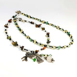 Gemstone Charm Necklace, By Lapanda Designs. Parade-Handmade