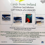 Christmas Art Cards Four Pack, By Jane Dunn - Parade Handmade Co Mayo