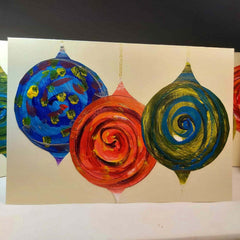 Handmade Christmas Card Pack of 2, By Parade Handmade