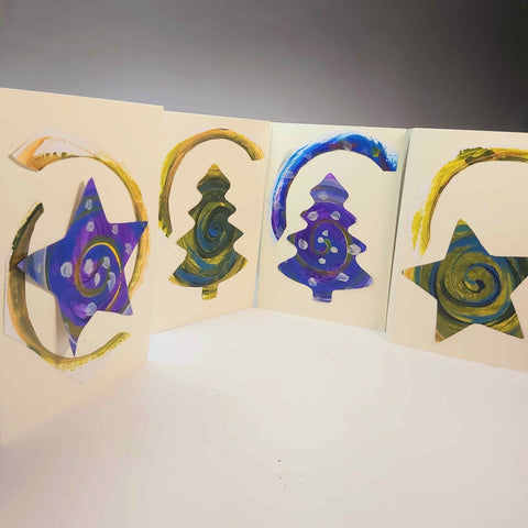 Christmas Cards 4 Pack Decoupage - Parade Handmade 
