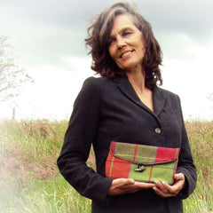 Classy Tartan Clutch Bag, By Shoreline
