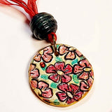 Clay Medallion Pendant, Floral Haze 2, by Lapanda Designs - Parade Handmade Newport Co Mayo
