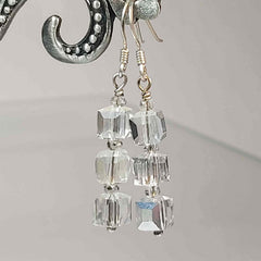 Clear Crystal Earrings, By Lapanda Designs