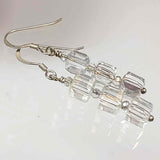 Clear Crystal Earrings, By Lapanda Designs - Parade Handmade Co Mayo