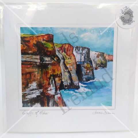 Cliffs Of Moher, Art Card, By Jane Dunn - Parade Handmade