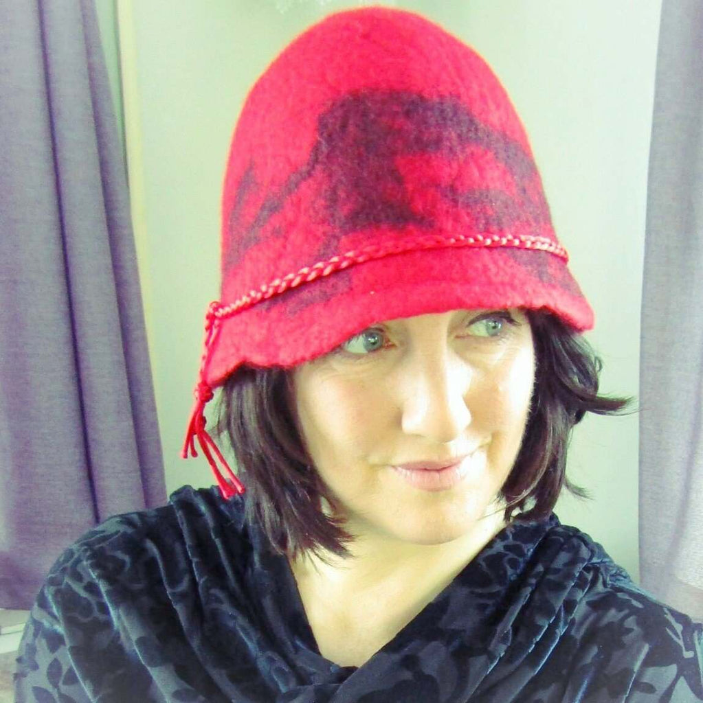 Cloche hat black discount
