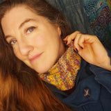 Colourful Yellow Headband come Neck Warmer by Shoreline - Parade Handmade Newport Co Mayo