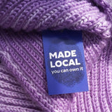 Cosy Lilac Ribbed Scarf/Shawl, By Shoreline - Parade Handmade