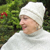 Cream Cable Hand Knit Hat, By Shoreline - Parade Handmade