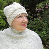 Cream Cable Hand Knit Hat, By Shoreline - Parade Handmade